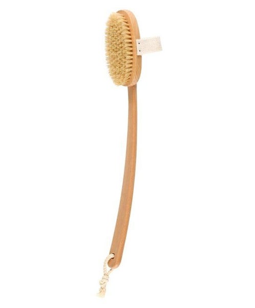 Saunaharja / Pesuharja Pitk&auml;ll&auml; 45cm puuvarrella, Ruohopuu
