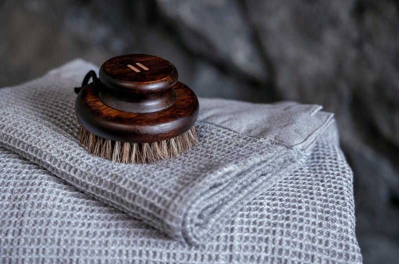 Rento kenno laudeliina tai pyyhe 50x70 cm, harmaa/valkoinen