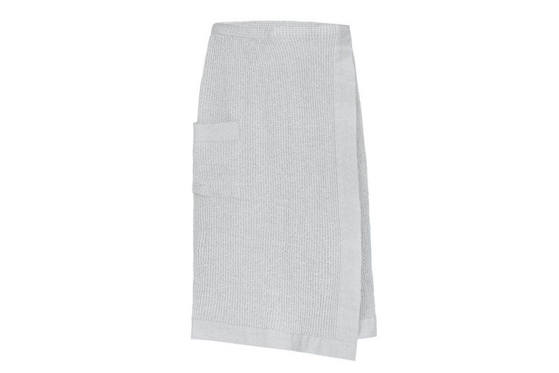 Rento kenno lannepyyhe 70x145 cm, harmaa/valkoinen