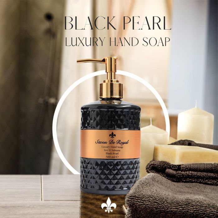 Black Pearl nestesaippua 500 ml, Vegaaninen ja kosteuttava