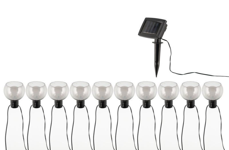 Dome Solar LED Valoketju aurinkokennolla ja h&auml;m&auml;r&auml;tunnistimella